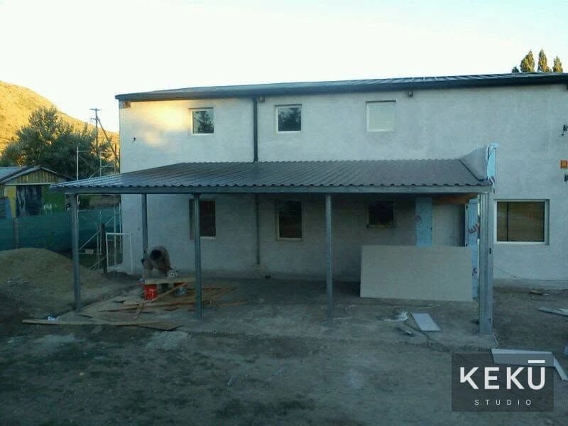 Vista general de la vivienda y su ampliación