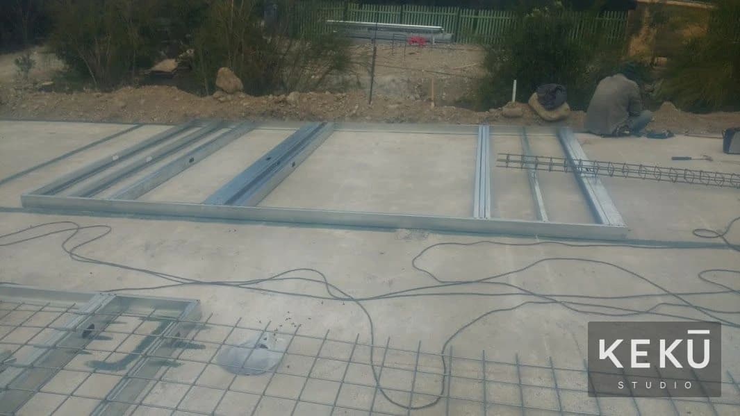 Preparación de la base y paneles de Steel Frame