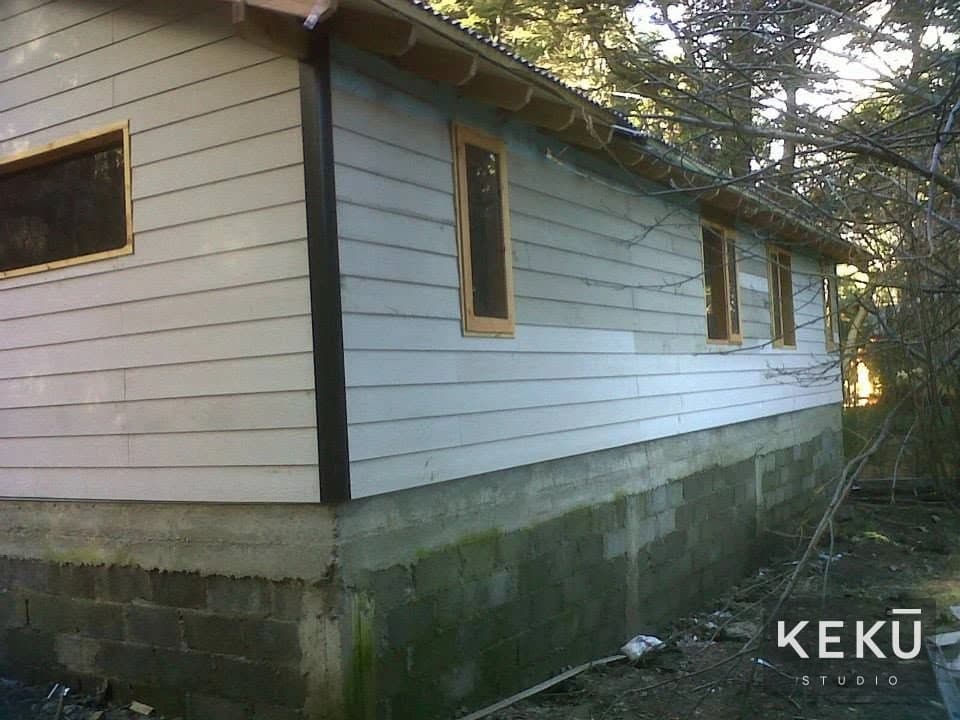 Revestimiento exterior y detalles de la fachada
