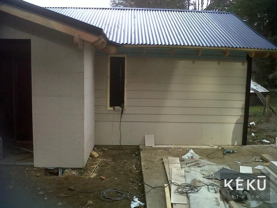 Revestimiento exterior y detalles de la fachada