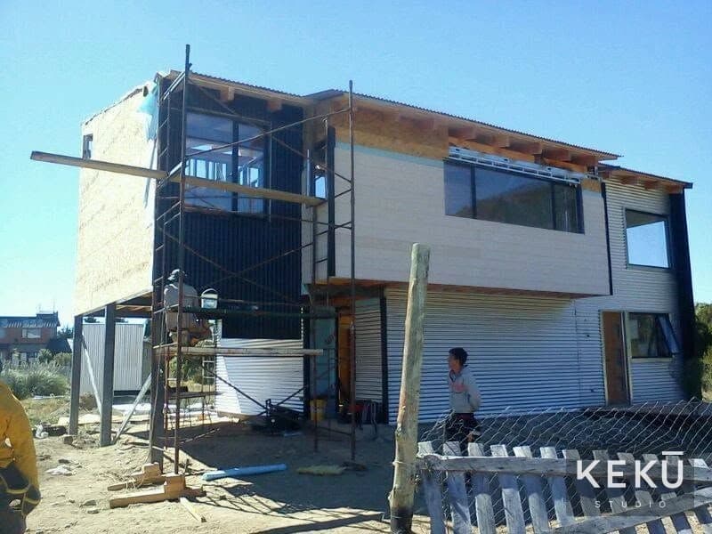 Cerramientos y revestimiento exterior en distintas etapas