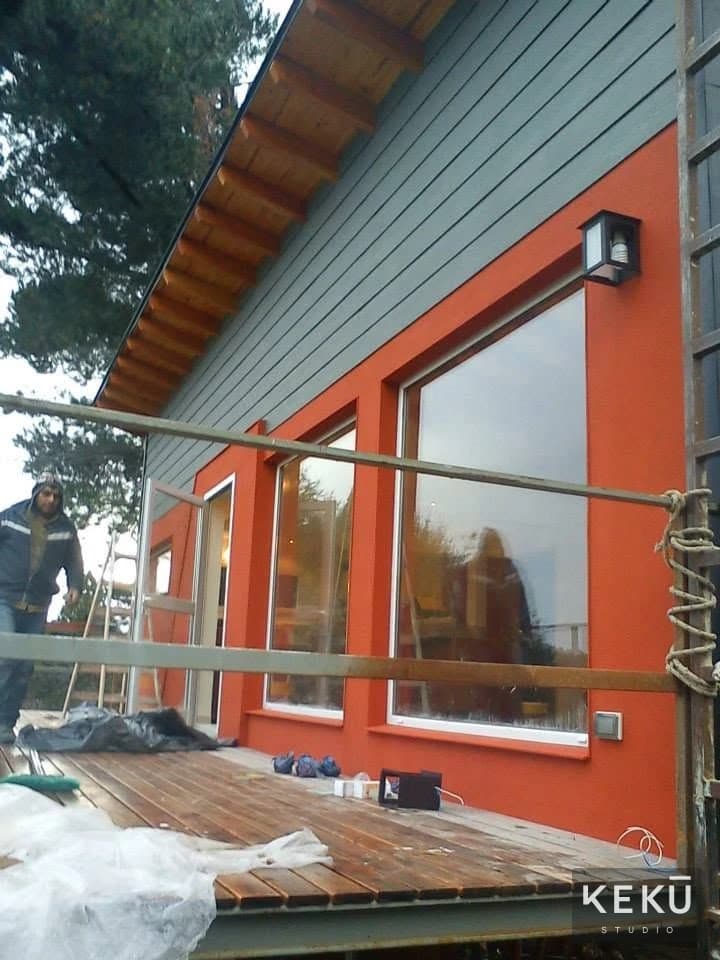 Terminaciones de fachada y aberturas de la vivienda