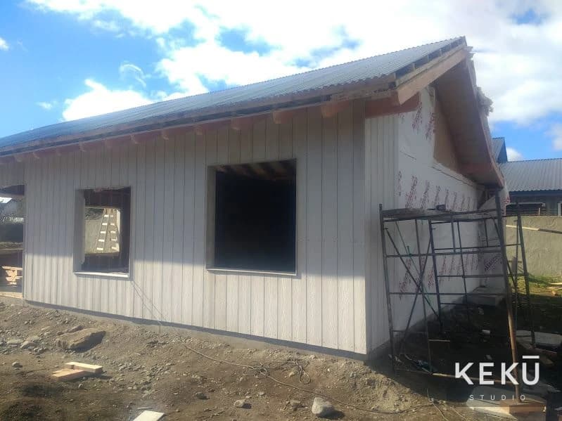 Avance del revestimiento exterior de la vivienda